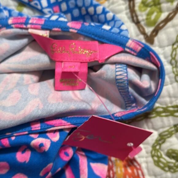 Lilly Pulitzer OPHELIA swing dress size medium 3/4 sleeves tropical resort wear - Picture 10 of 13